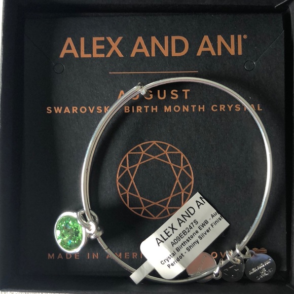 NWT Alex and Ani August Swarovski Bracelet - Picture 1 of 12
